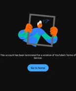 Account terminated for violating ToS (App) (Present).