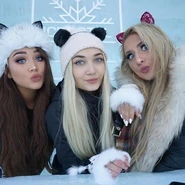 Roksana and her friends staying in a hotel in Iceland