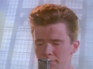 rick roll on Make A Gif  Rick rolled, Rick rolled meme, Funny vidos