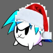 Christmas version of his YouTube icon