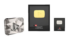 Playbutton gold platin diamand