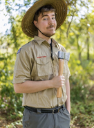 MrBeast in his "I went back to Boy Scouts for a day" video