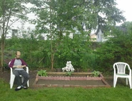 Cyraxx in his backyard.