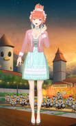 Kiara shows off the full body shot of her outfit on stream