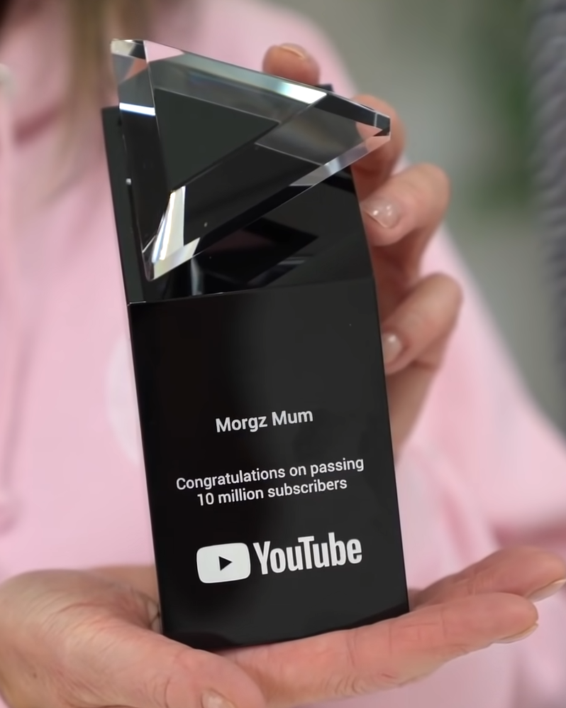 Creator Awards for Subscriber Milestone Play Button Trophy