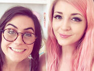 Dodie with fellow YouTuber Connie (a.k.a. Noodlerella)