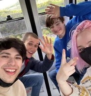 Niki with JackManifoldTV, GeorgeNotFound, and Tubbo