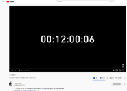 The automatically uploaded recording of the Goodbye livestream, showing the final view count of 12M