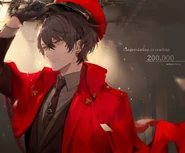 Drawn by his character designer