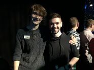 Wilbur with jacksepticeye in November 2018