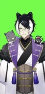 New Years Outfit + glasses + mascots