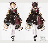 Gothic dress concept art