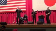 The 7th Fleet Band performing in Japan