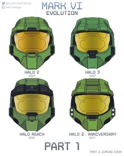 Halo 5 Helmet Redesigns  Made by Wernissage / LuminousCactuz : r/halo