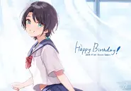 Her character designer drew this for her birthday