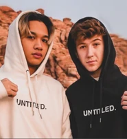 Robles with his friend Jakes.