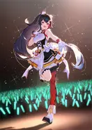 Mio in the Nonstop story concert, drawn by character designer