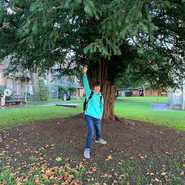 Tubbo under a tree