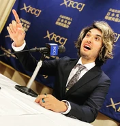 Joey at the Foreign Correspondence Club of Japan (FCCJ)