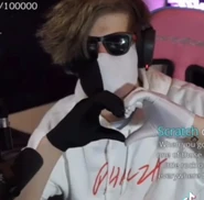 Ranboo making a heart with his hands