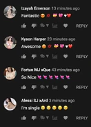 Ditto. Note the similar themes, including identical comment structure, generated names, and suggestive profile pictures.