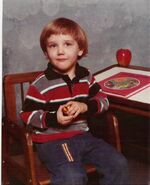 Chris in kindergarten.