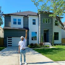 Trey and his new home in Houston, Texas.