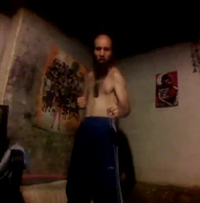 Cyraxx doing freestyle martial arts training.
