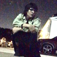 Laura wearing glasses