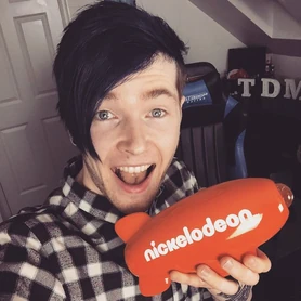 Dan con su "blimp" de los Nickelodeon Kids Choice Awards.