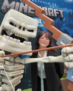 AnsiChan en el estreno de "Una pelicula de Minecraft"[6].