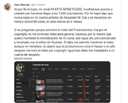 Consiguió los 1,000 subs en menos de 4 meses.
