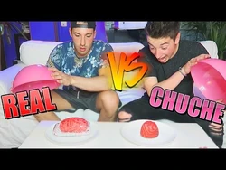 COMIDA_REAL_vs_COMIDA_de_GOMINOLA!!_CON_UN_CEREBRO_-bytarifa-