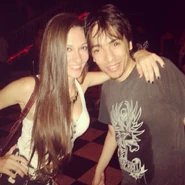 Charly con Daiana Hernández.