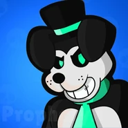 Anubis en el estilo artístico del videojuego de 'Brawl Stars'