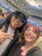 AnsiChan con Quackity en la Velada del año 4 de Ibai.