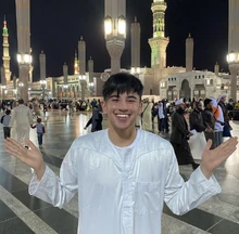 Riadh à la mosquée du Prophète (Médine) le 15 janvier 2020 © justriadh