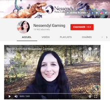 Page d'accueil de Nessendyl Gaming