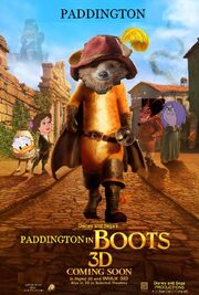 Paddington in Boots Poster