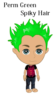 spiky hair clipart