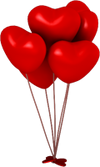 Red Heart Balloons 500