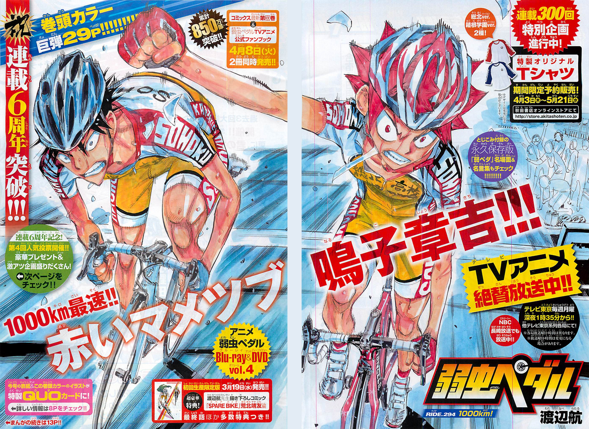 Chapter 294 Yowamushi Pedal Go Wiki Fandom