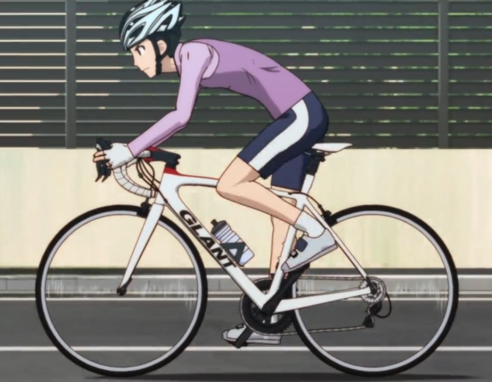 Anime girl riding “Felt” Road bike