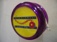 The very first contest yo-yo for the 1998 Midwest Regionals, a Technic (from Dave Schulte's collection)