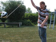 Boyd Seth throwing a big top made by Alan Gray.