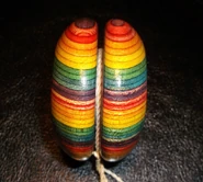 Side view of the shape and its beautiful pattern.