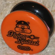 A Flying Squirrel in black and orange