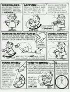 Instructional comic for tricks