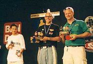 1999 BC/Tom Kuhn Fixed Axle Challenge at the World Yo-Yo Contest. 1st Dave Schulte, 2nd Steve Brown, and 3rd Gary Longoria(?)