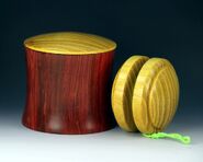 Boxed Imperial Yo-Yo, Osage Orange & Brazilain Redheart Wood